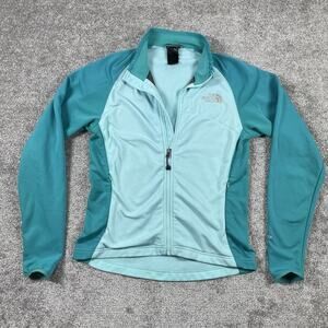 North Face Jacket Womens Small Zip Up TKA Stretch Thermal Fleece Rouching